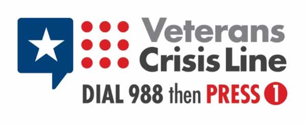 Veterans Crisis Line Dial 988 then Press 1